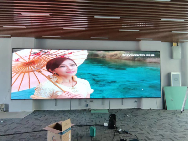 二道江P1.53led小间距屏安装案例